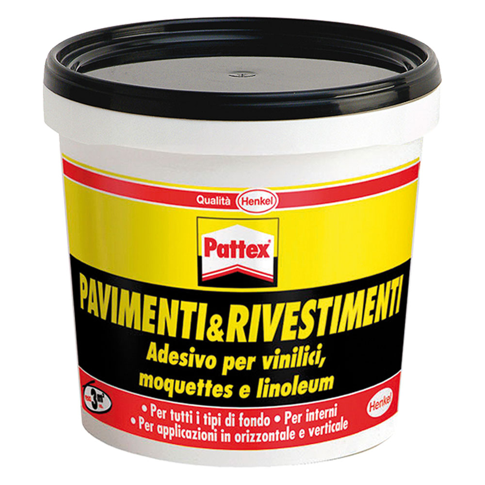 Adesivo acrilico Pattex per pavimenti e rivestimenti confezione da 850 g
