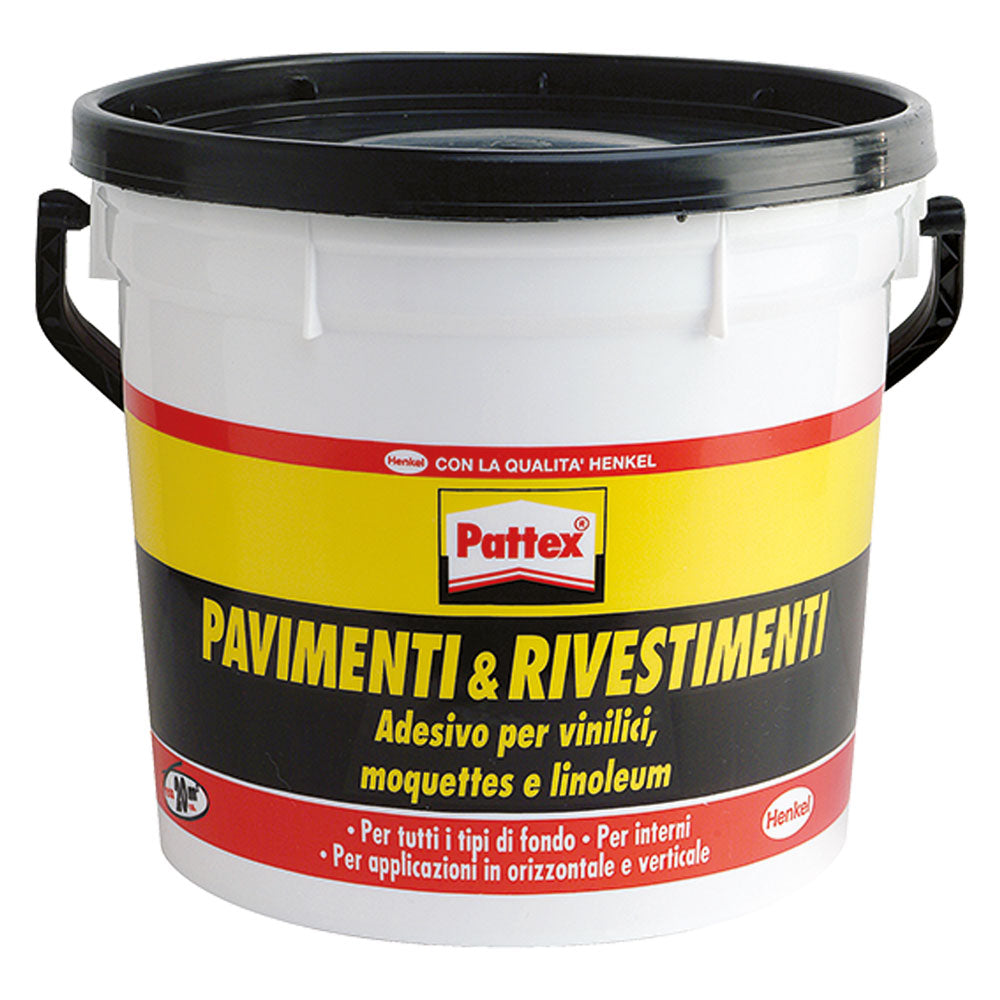 Adesivo acrilico Pattex per pavimenti e rivestimenti da 5 kg