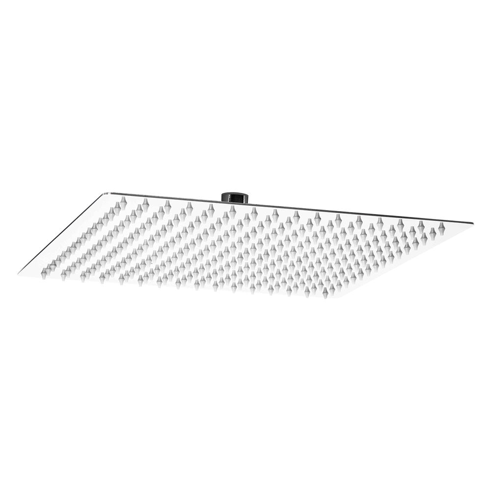 Soffione anticalcare quadro Smart in acciaio inox 30x30 cm