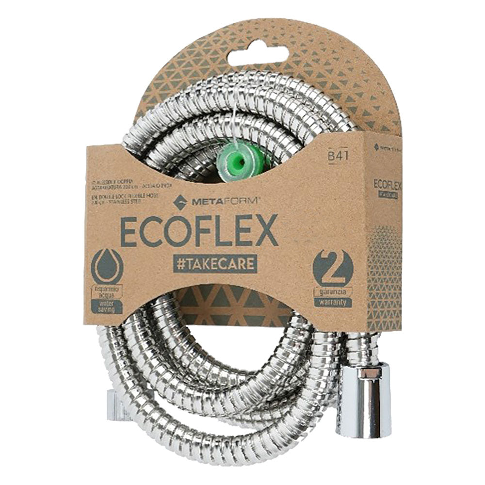 Flessibile per doccia in acciaio inox 150 cm con attacco conico universale
