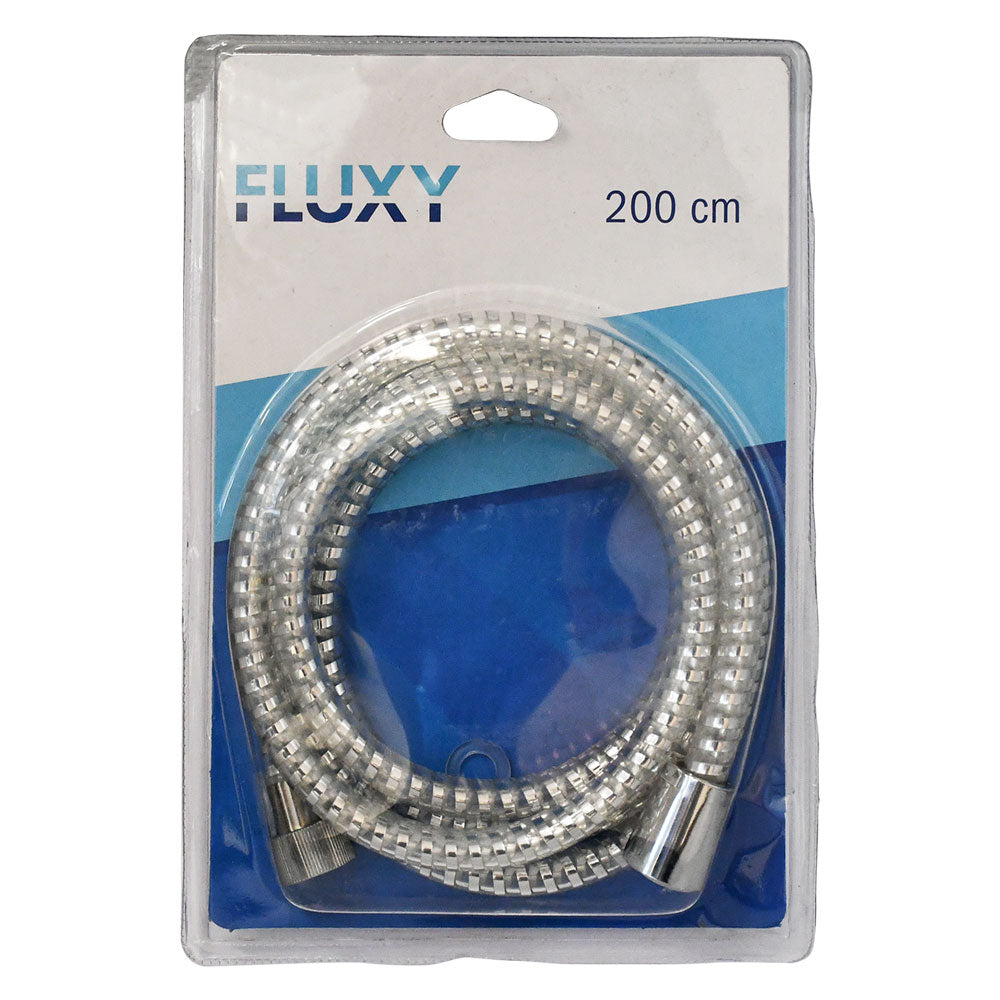 Flessibile per doccia in PVC da 200 cm con guaina trasparente