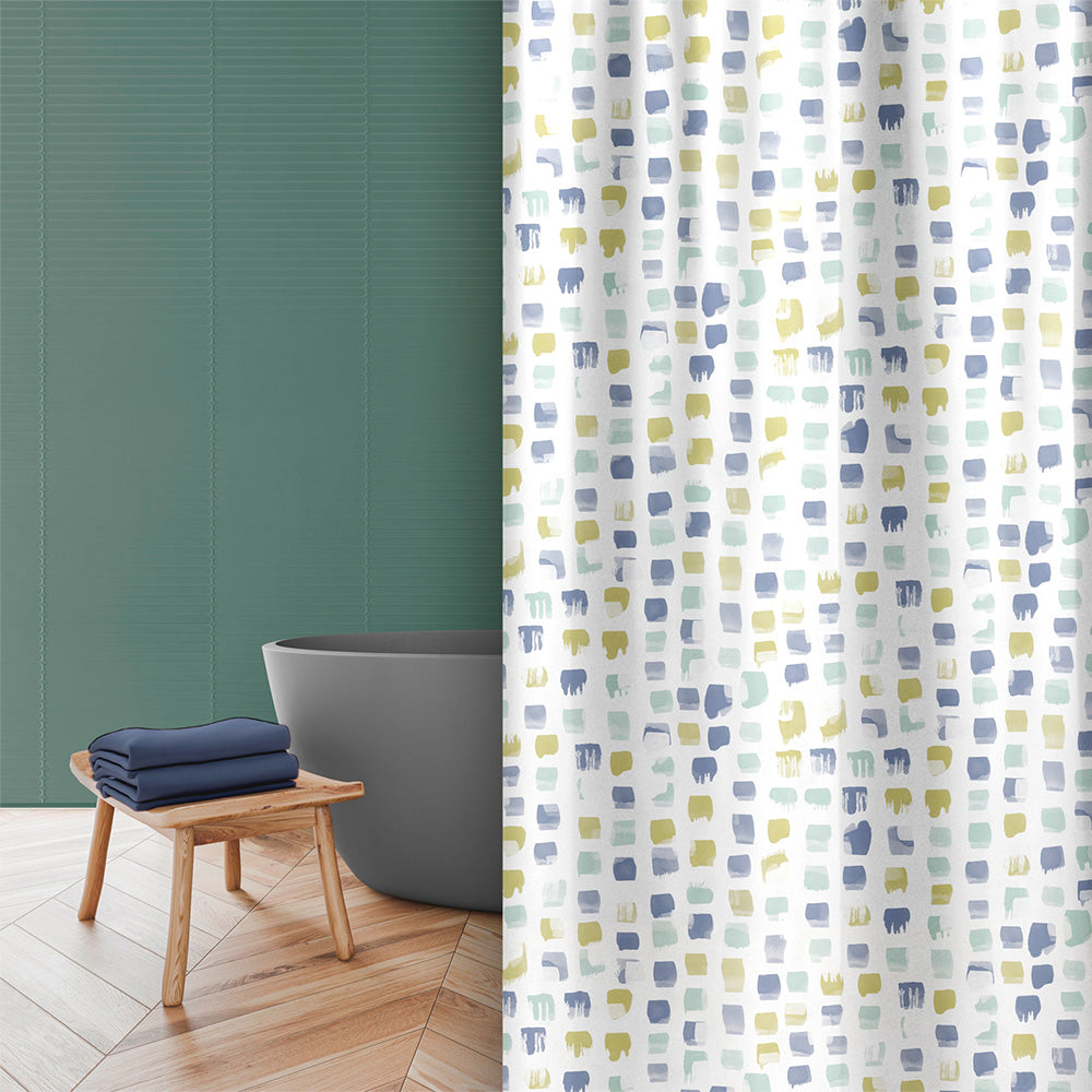 Tenda da doccia impermeabile in PVC 240x200 cm con anelli inclusi Immagine principale del prodotto