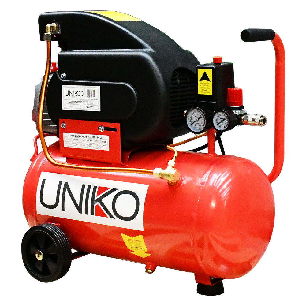 Compressore ad olio UNIKO da 24 litri e 2 HP per bricolage e lavori domestici Immagine principale del prodotto