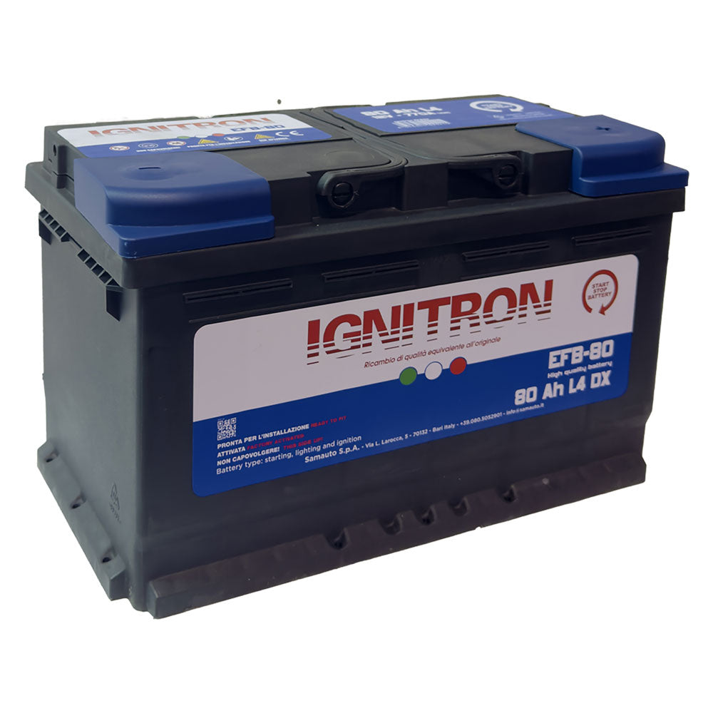 Batteria per auto IGNITRON EFB 80 Ah Start & Stop Immagine principale del prodotto