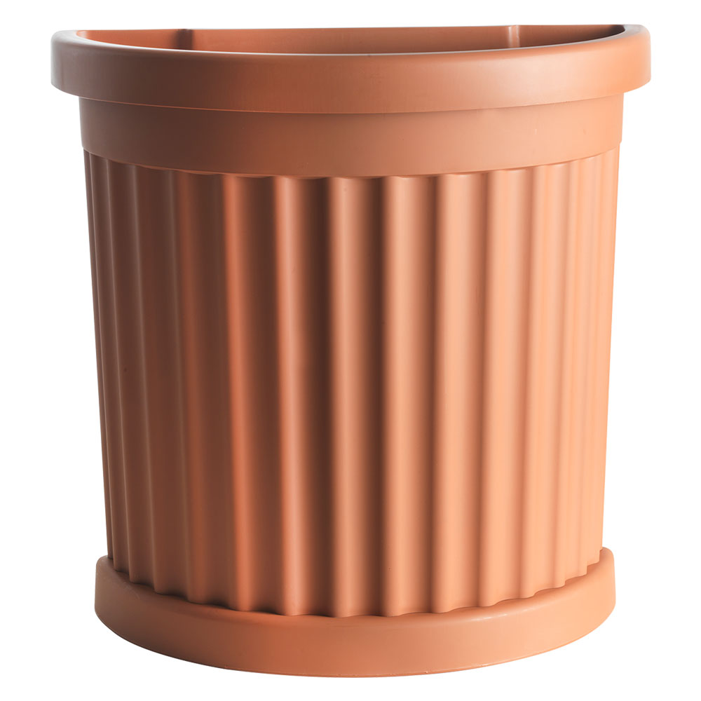 Vaso Roma BAMA in polipropilene color terracotta 52 cm 35 litri con sottovaso Immagine principale del prodotto