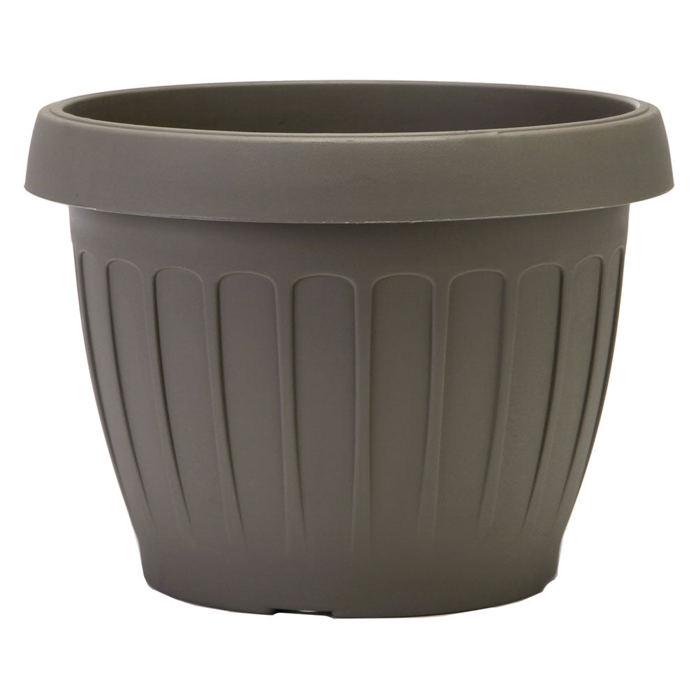 Vaso tondo in polipropilene Bama Terra colore cappuccino ø 30 x h.22 cm da 9,5 litri