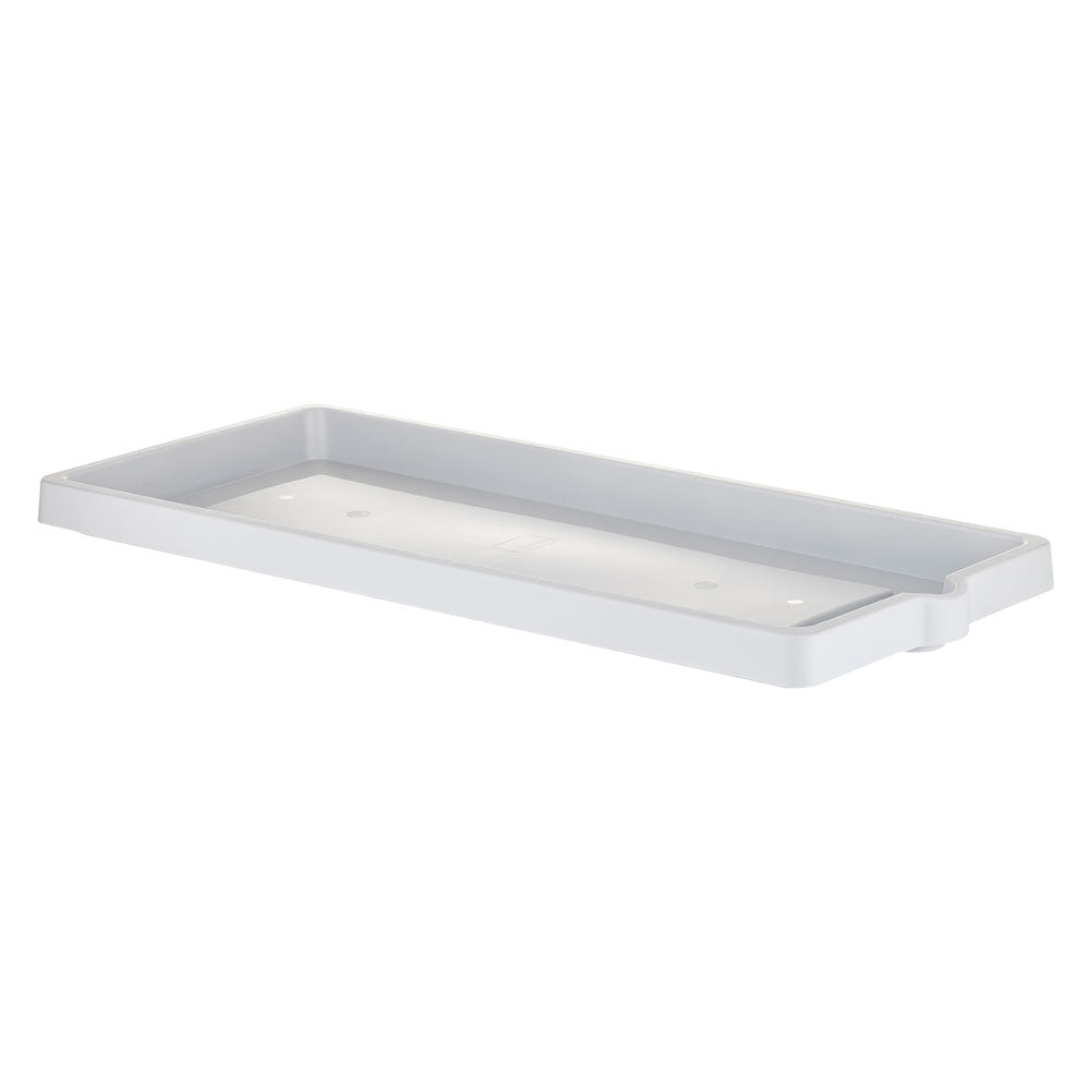 Sottovaso per fioriera rettangolare ghiaccio 94x36x5,5 cm effetto legno Bama Immagine principale del prodotto