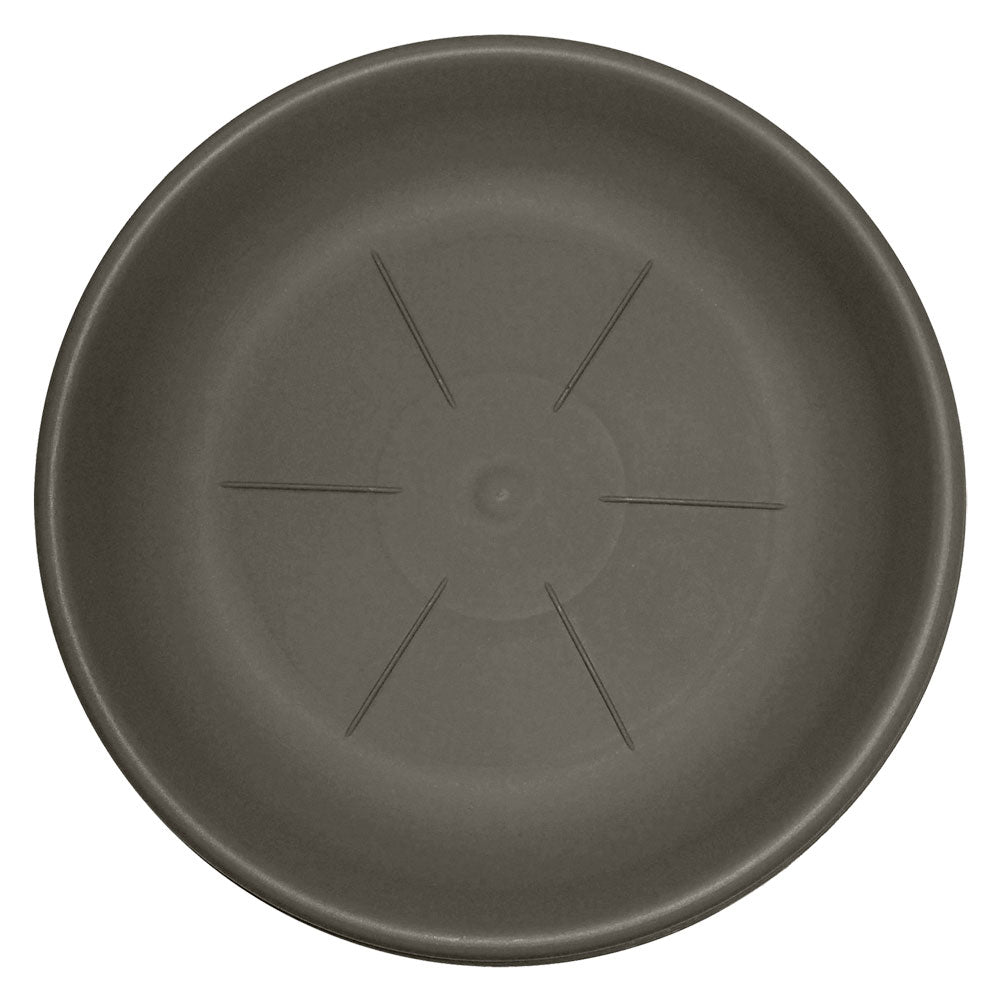 Sottovaso rotondo in polipropilene color cappuccino diametro 30 cm per vaso diametro 35 cm