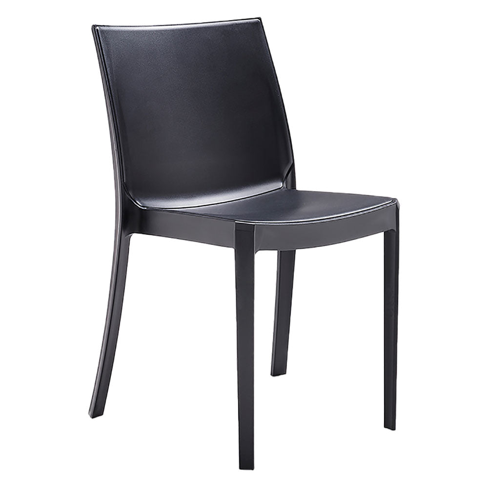 Sedia Perla in polipropilene colore antracite 47x55xh.82 cm