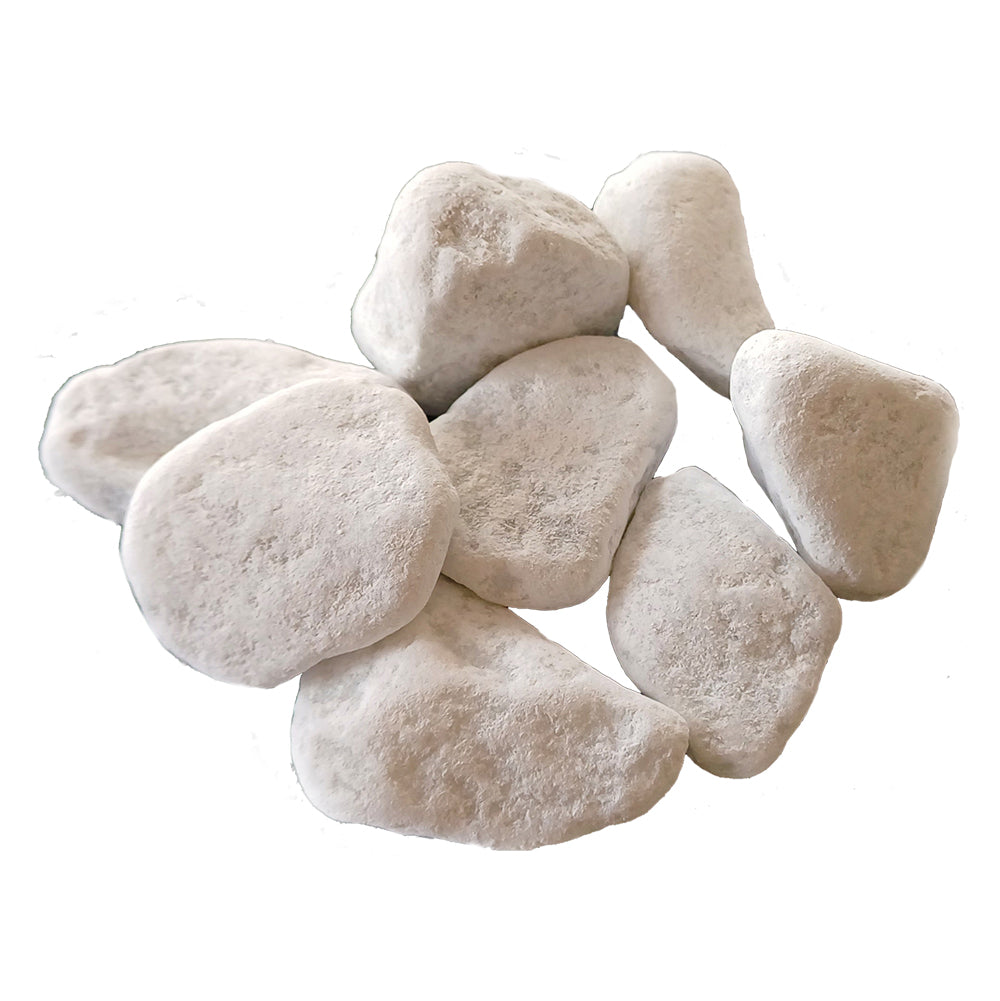 Ciottoli in marmo Bianco Carrara 25/40 mm in sacco da 20 kg Immagine principale del prodotto