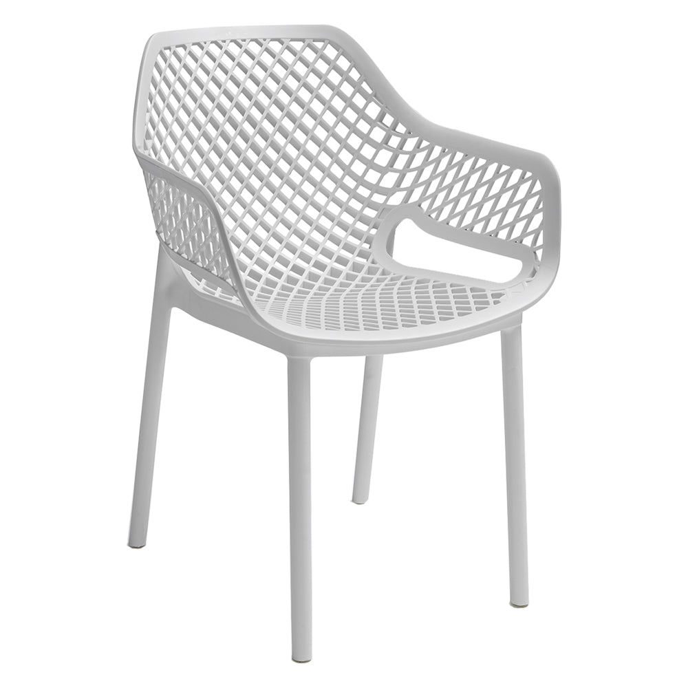 Sedia Aria Armchair in polipropilene bianco 58x60x82 cm Immagine principale del prodotto