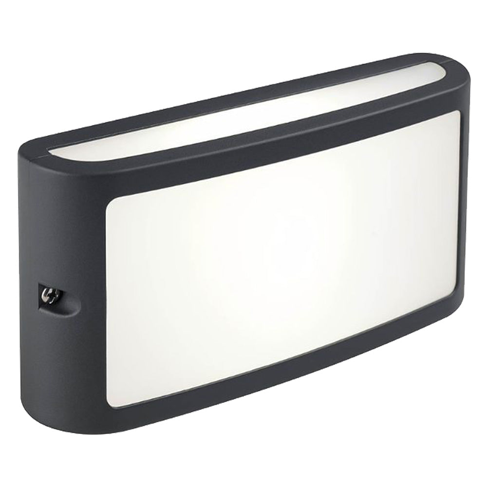 Applique LED Screen grigio da 10W per esterno in alluminio pressofuso Sovil