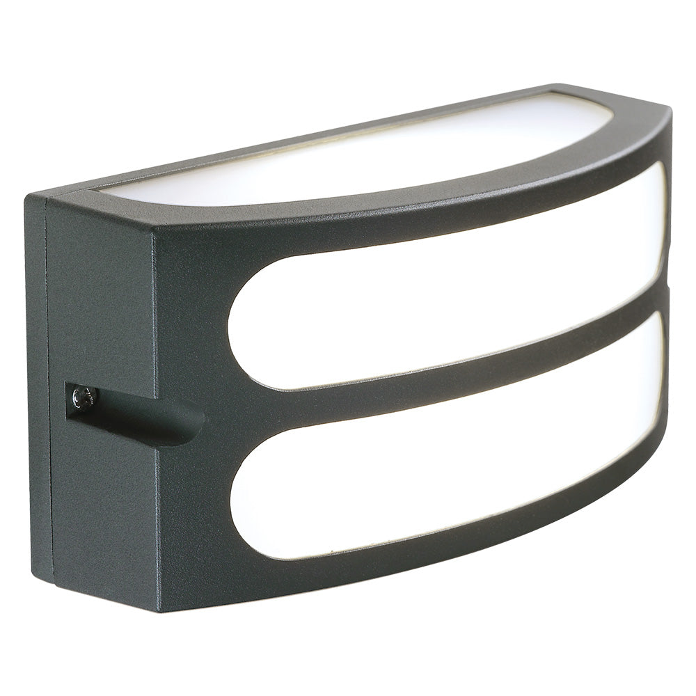Applique da parete Squba Sovil in alluminio pressofuso colore grafite IP54 E27 Immagine principale del prodotto