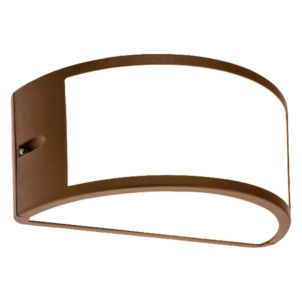 Applique da esterno Umbe in alluminio color corten 60W con grado di protezione IP54 Immagine principale del prodotto