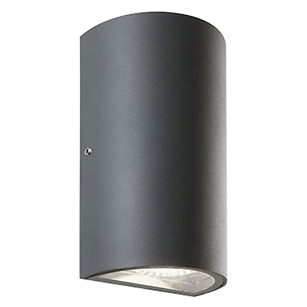 Applique a doppio LED Sovil Trump 12W 700 lumen grigio per esterni IP54