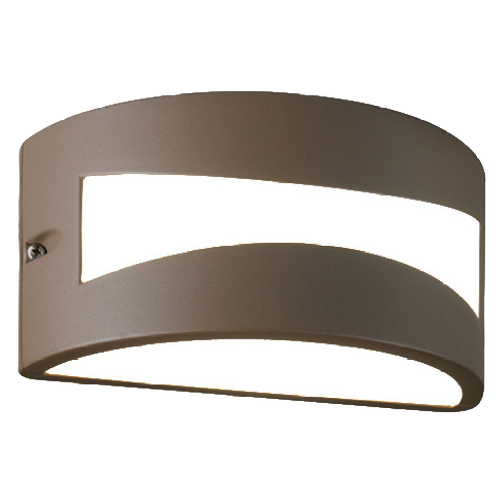 Applique LED Tibet 10W marrone da esterno Sovil 22x12,1x10,8 cm