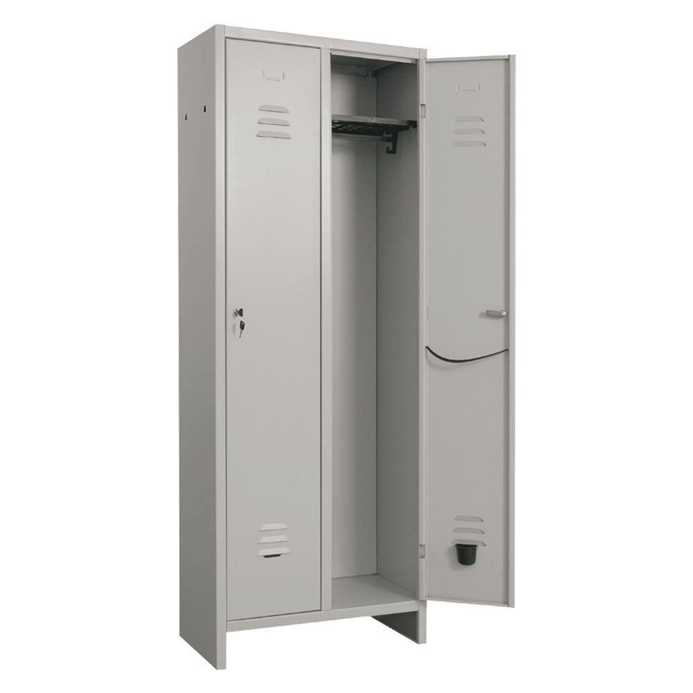 Armadio spogliatoio Pratiko 2 posti Prometal in acciaio salvaspazio 68x35x179,5 cm