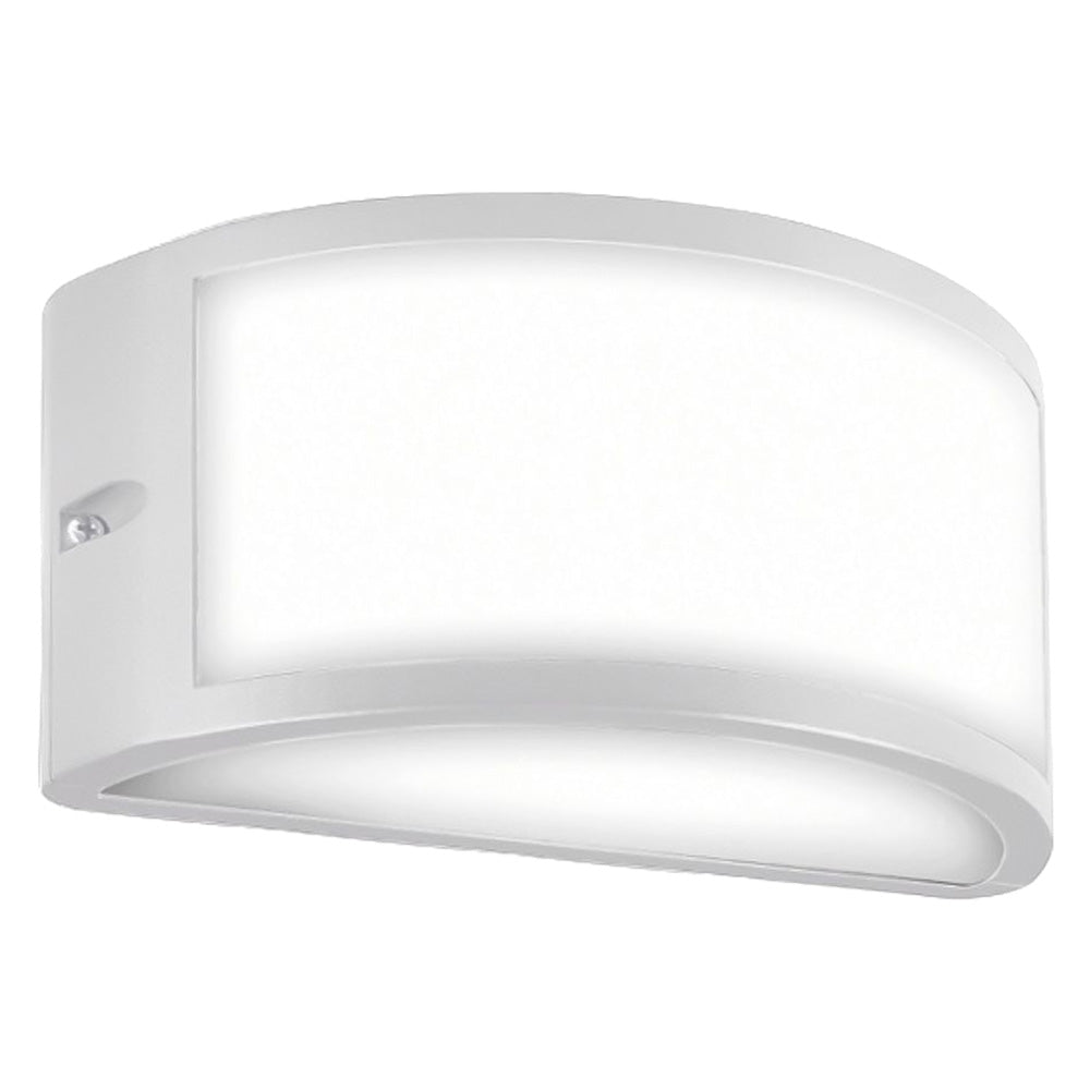 Applique da esterno Bia bianca Sovil IP54 in alluminio 22x12,1x10,8 cm