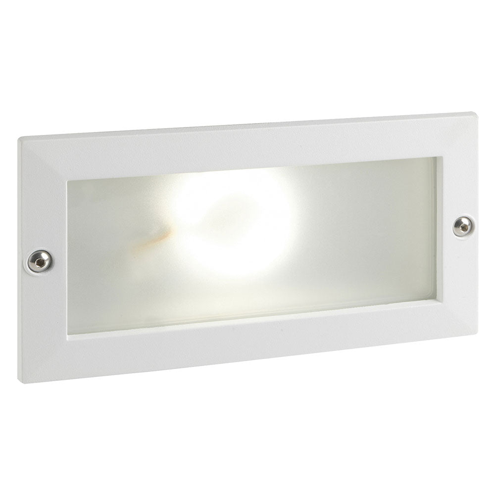 Segnapasso LED da incasso rettangolare Sovil Escape 10W bianco per esterno IP54 4000K