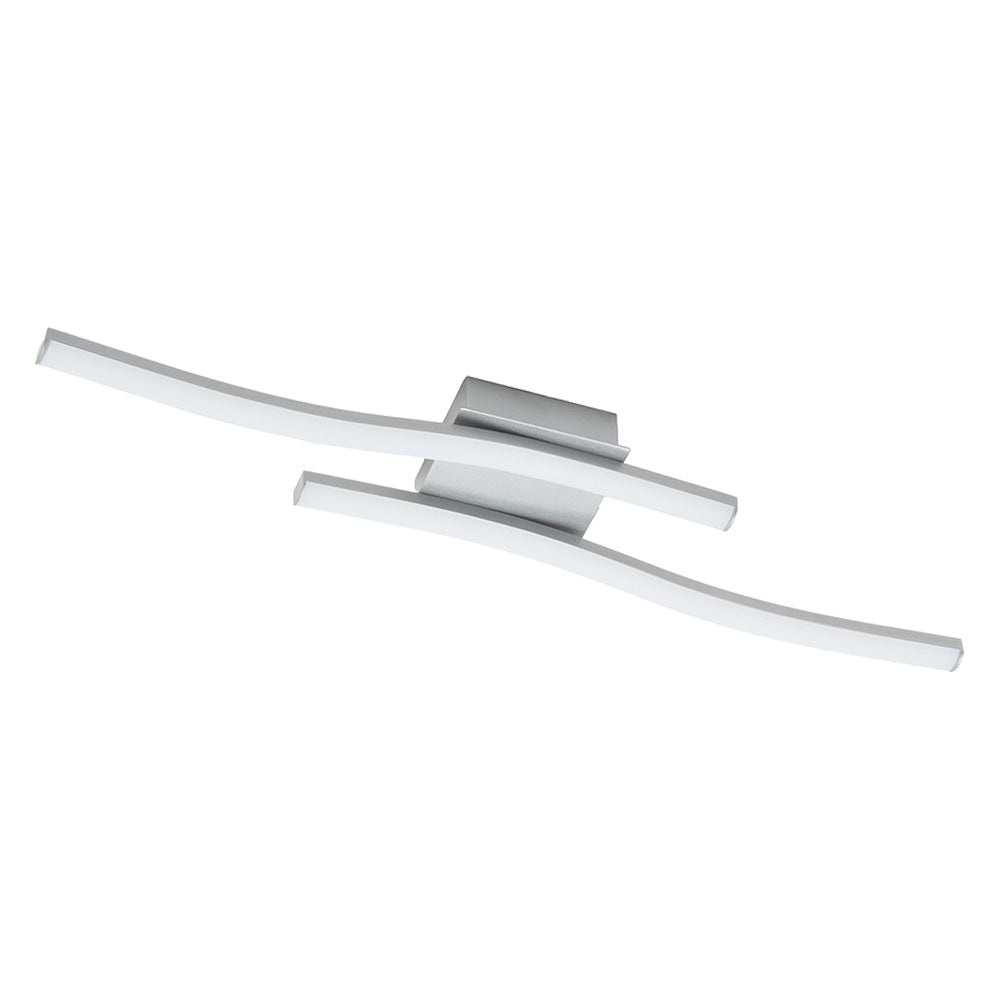 Plafoniera LED Serie Tratti 10W 1450 lm 4000K silver per parete e soffitto