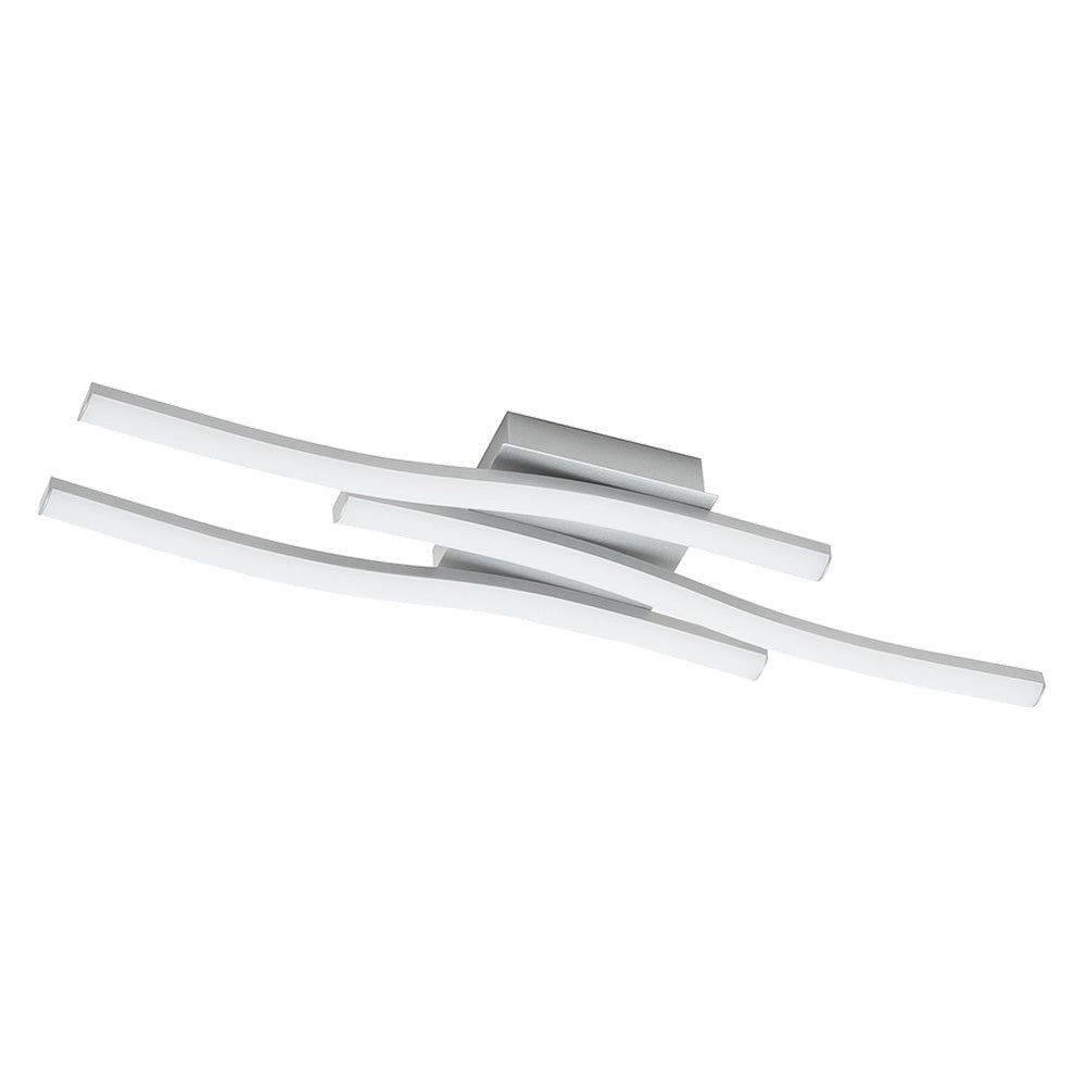 Plafoniera LED serie Tratti silver 15W 1950lm 4000K per parete e soffitto