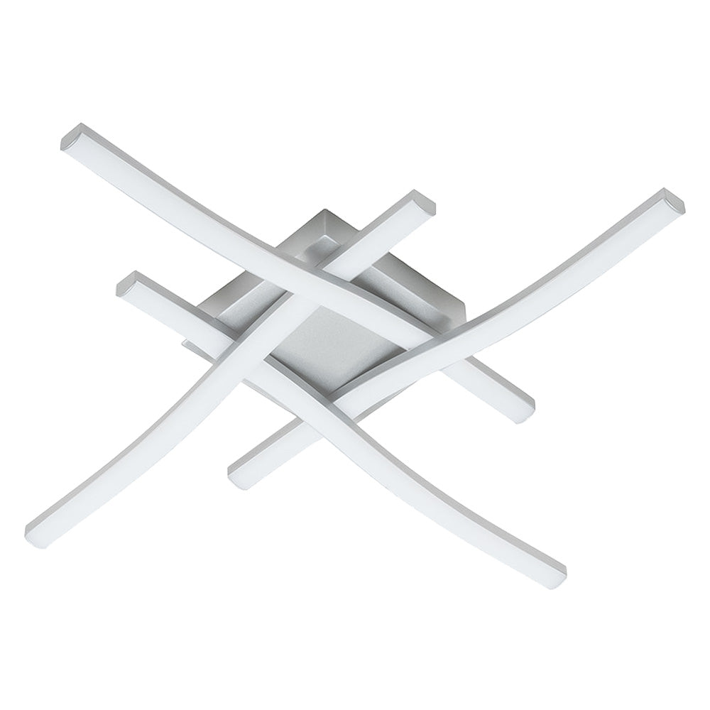 Plafoniera LED Tratti in alluminio silver 20W 2700lm 4000K per parete e soffitto Immagine principale del prodotto