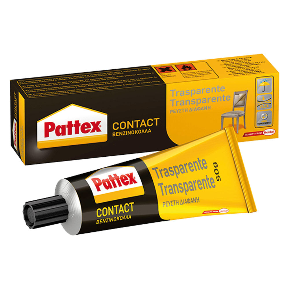 Pattex Adesivo a Contatto Universale Trasparente da 50 g