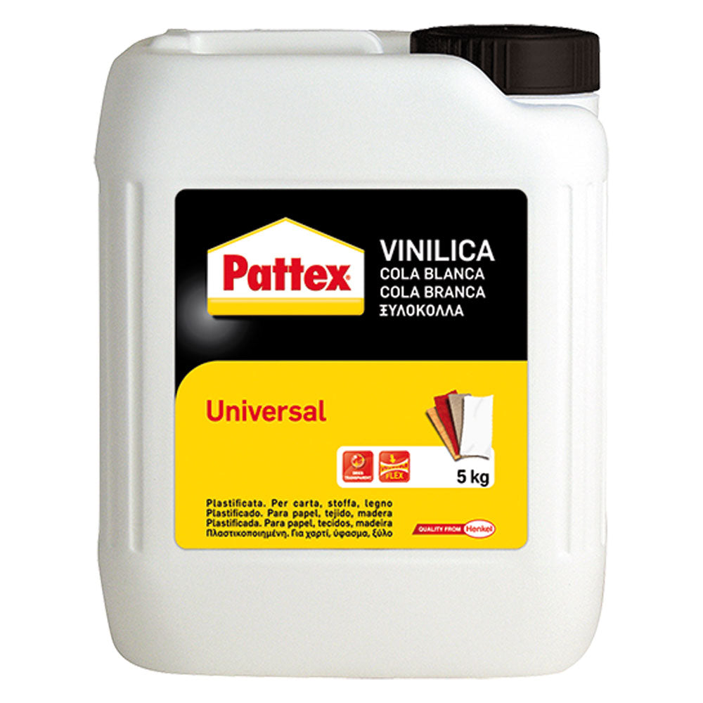 Pattex colla vinilica universale adesivo forte e trasparente 5 kg