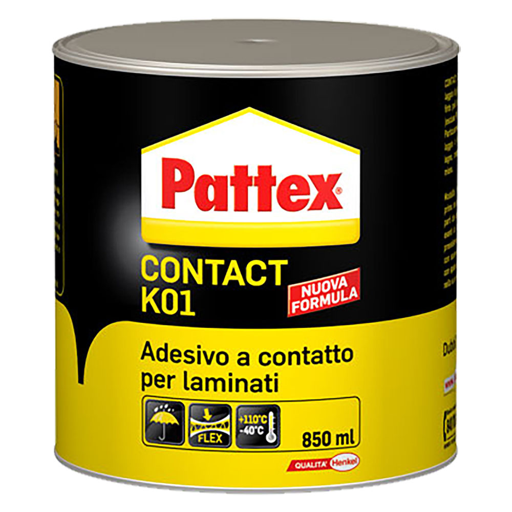 Pattex Adesivo a Contatto K01 Idoneo per Laminati - 850 ml Immagine principale del prodotto