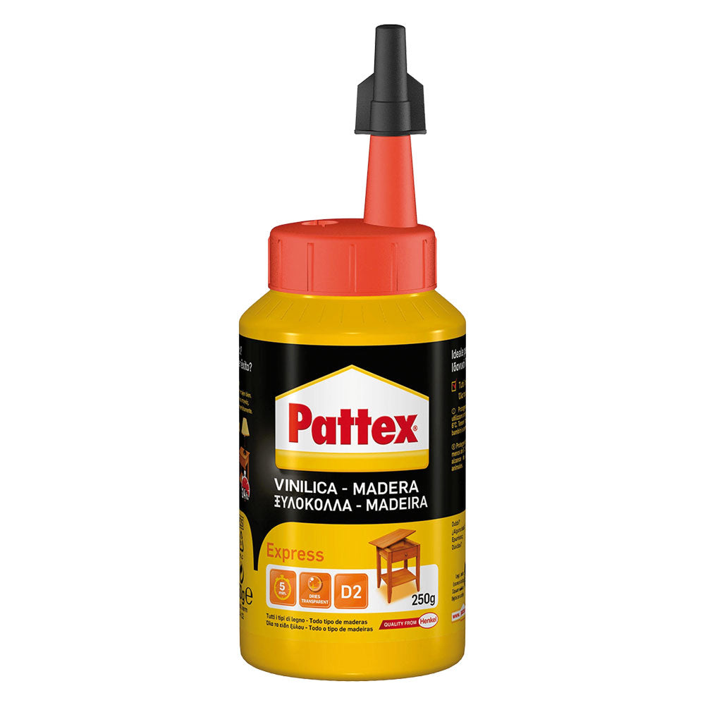 Pattex Colla Vinilica Express Trasparente per Legno da 250 g Immagine principale del prodotto