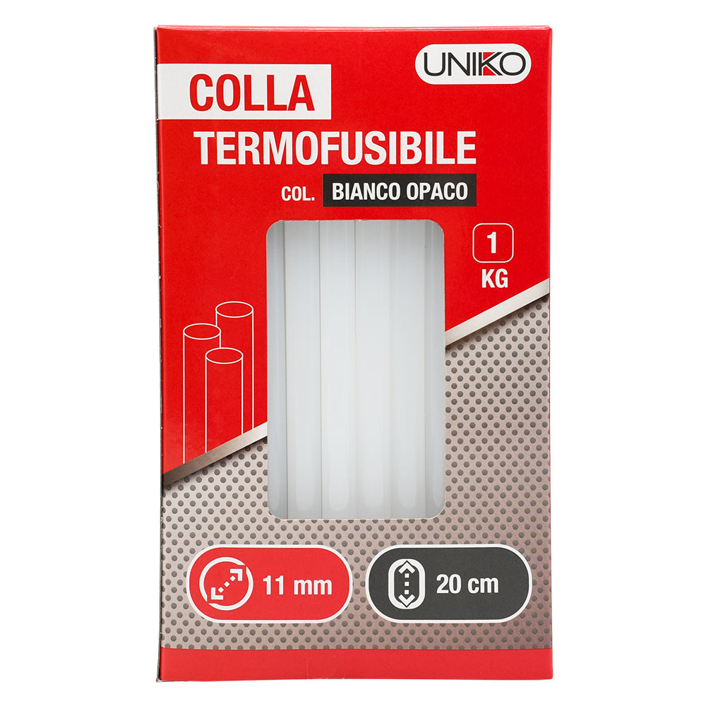 UNIKO Colla termofusibile bianco opaco ø 11,2x200 mm confezione da 1 kg Immagine principale del prodotto