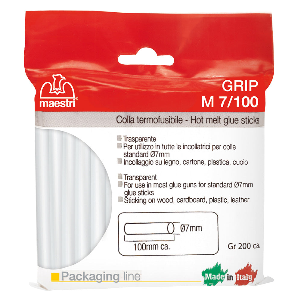 Colla termofusibile Romeo Maestri da 100 mm x Ø 7 mm confezione da 200 gr Immagine principale del prodotto