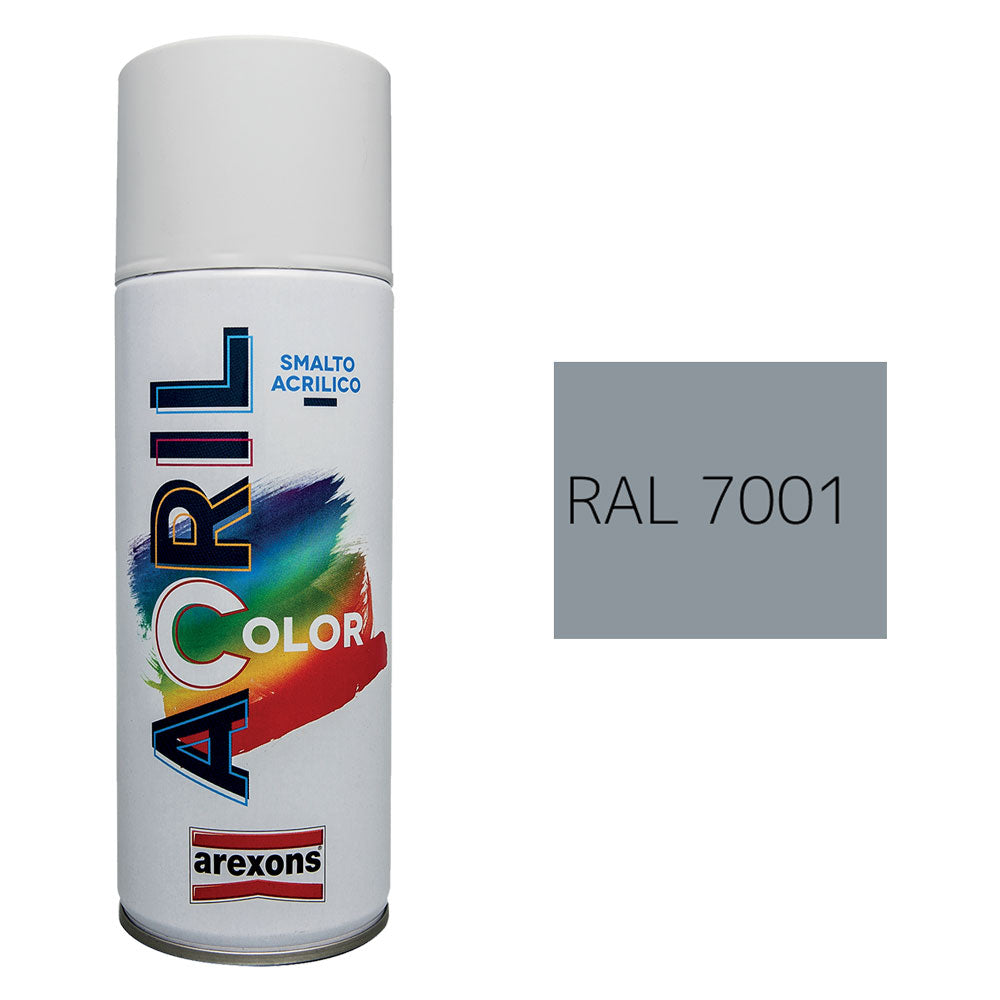 Smalto spray acrilico Arexons RAL 7001 Grigio Argento 400 ml Immagine principale del prodotto