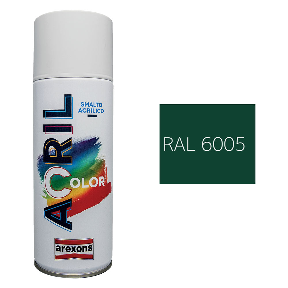 Smalto spray acrilico Arexons RAL 6005 verde muschio 400 ml