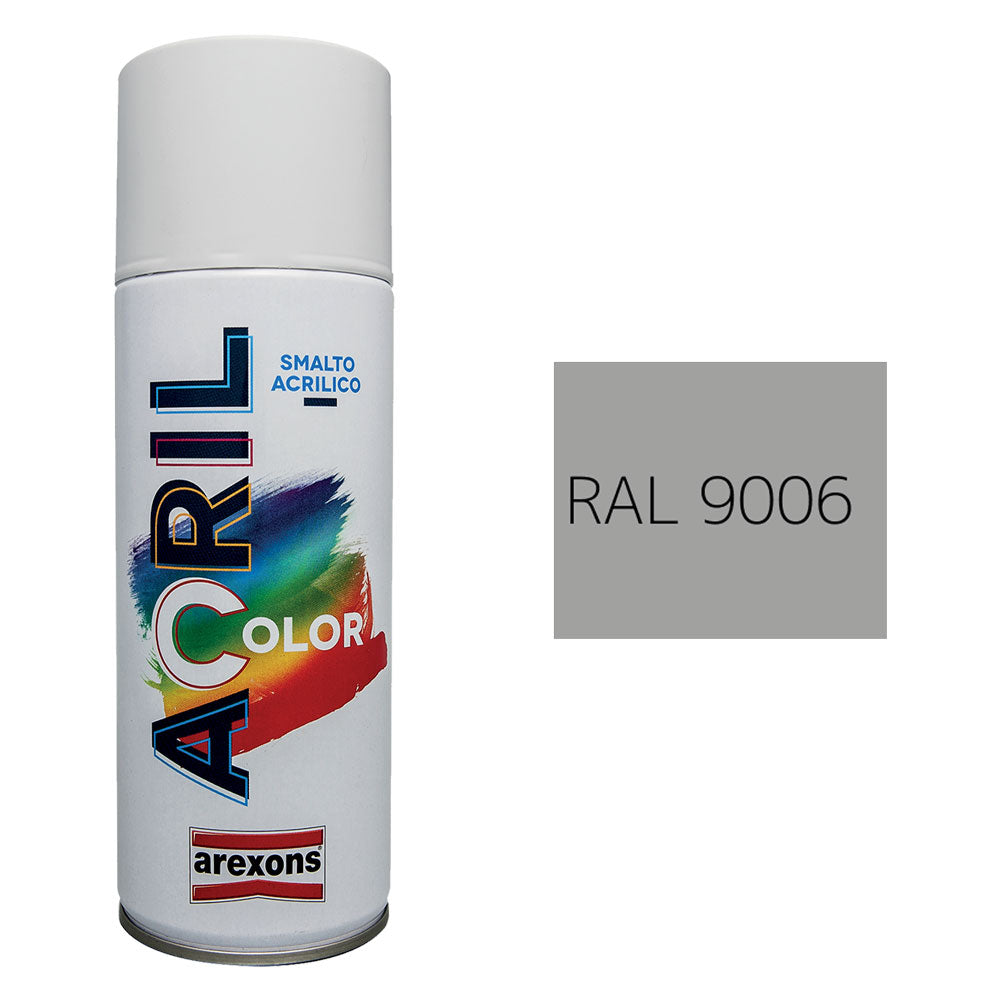 Smalto spray acrilico Arexons RAL 9006 Alluminio 400 ml