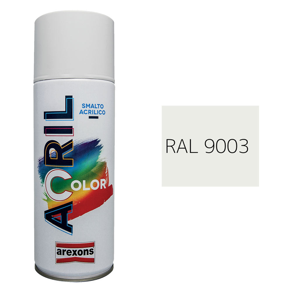 Arexons Smalto Spray Acrilico Bianco Segnale RAL 9003 400 ml