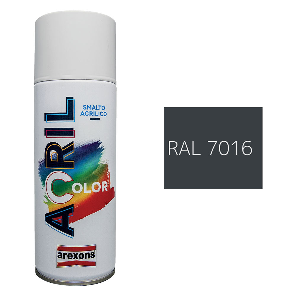 Arexons Smalto Spray Acrilico Grigio Antracite RAL 7016 400 ml