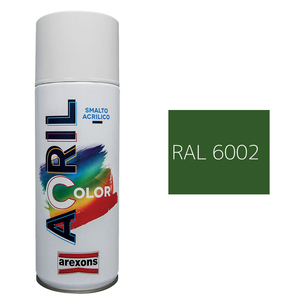 Smalto spray acrilico Arexons verde foglia opaco RAL 6002 400 ml