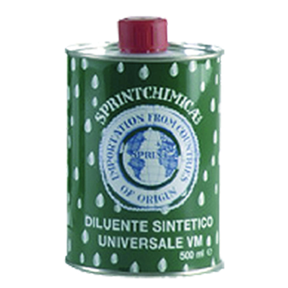 Flacone di diluente sintetico Sprintchimica da 0,5 litri per vernici e smalti Immagine principale del prodotto