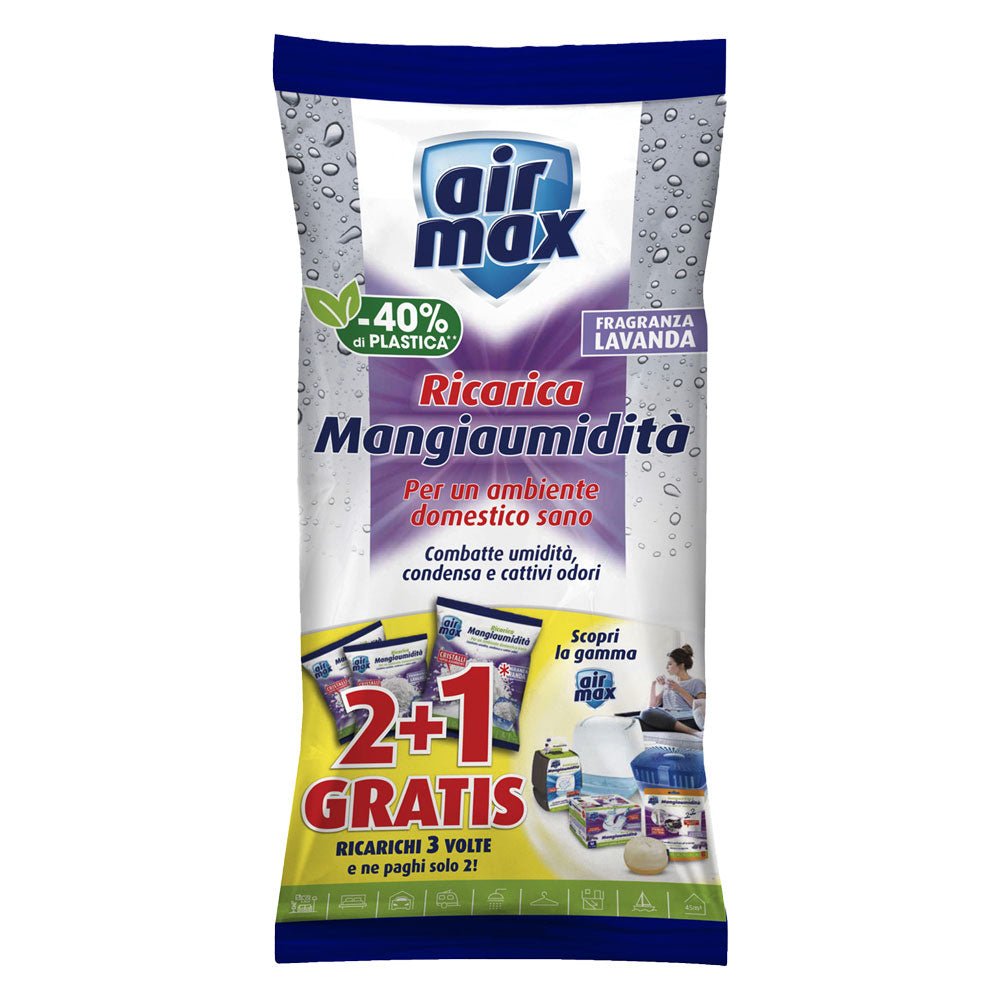 Sali assorbiumidità Air Max Vortex Lavanda 900 g + 450 g gratis Immagine principale del prodotto