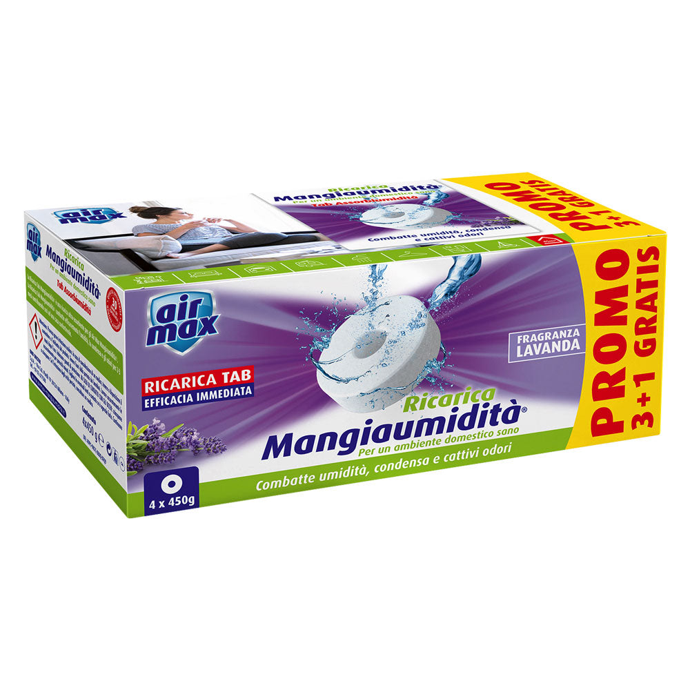 Ricarica assorbiumidità alla lavanda Air Max 4 x 450 g