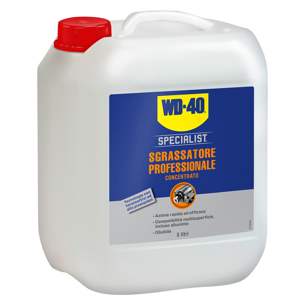 Tanica di sgrassatore concentrato WD-40 Specialist da 5 litri per uso industriale e alimentare