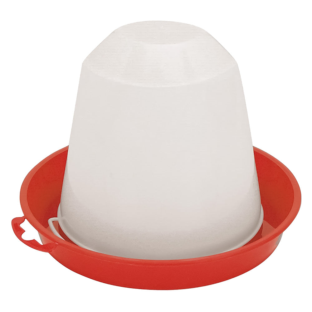 abbeveratoio a sifone in plastica per polli Novital da 3,5 litri