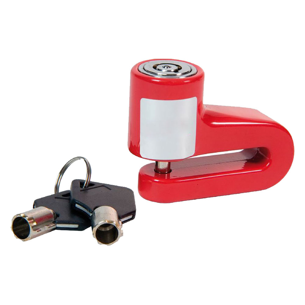 Proteggi moto e scooter con il blocca disco automatico Ø 5,5 mm. Chiusura rapida, 2 chiavi di sicurezza e custodia in tessuto incluse. Acquista ora!