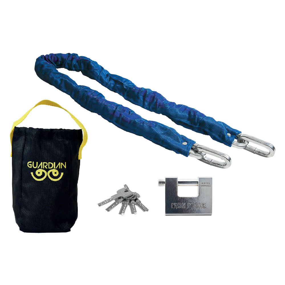 Proteggi moto, scooter e bici con la catena antifurto in acciaio da 120 cm. Con lucchetto corazzato 84 mm e guaina anti-graffio. Acquista ora! Immagine principale del prodotto