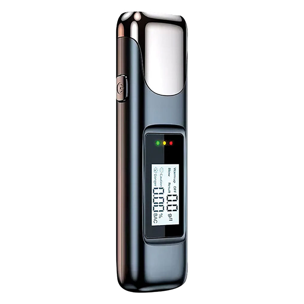 Misura il tasso alcolemico con l'etilometro portatile Lostech: display LCD, ricarica USB-C e filtro anti-impurità. Guida in sicurezza! Acquista ora. Immagine principale del prodotto