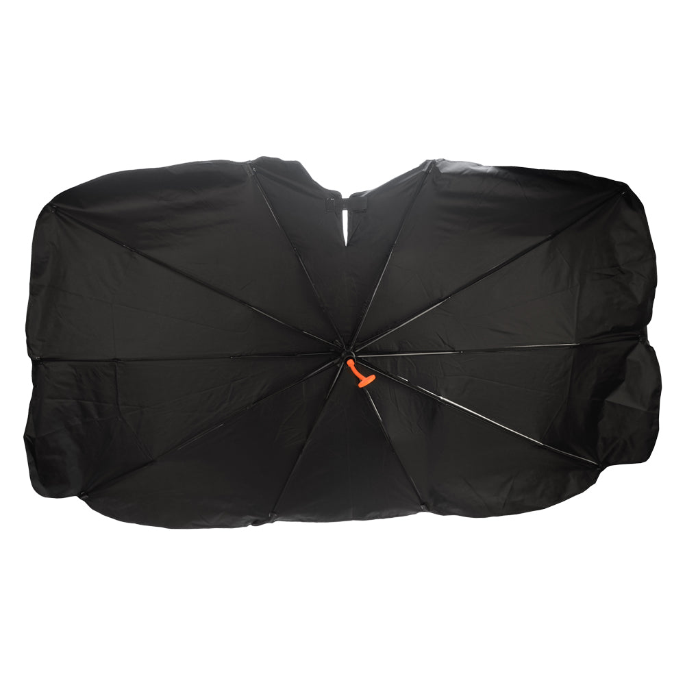Proteggi l'auto dal calore con il parasole a ombrello 140x80 cm. Apertura rapida, protezione UV avanzata e design compatto. Acquista subito online! Immagine principale del prodotto