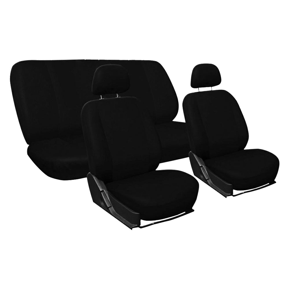Proteggi i sedili dell'auto con il set di coprisedili universali da 9 pezzi. Design sportivo, materiale resistente e lavabile. Acquista ora! Immagine principale del prodotto
