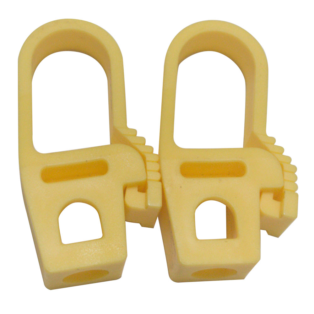 Acquista i ganci in plastica UNIKO per molle elastiche 59x29 mm. Resistenti e pratici per portapacchi, rimorchi e camper. Confezione da 2 pezzi!