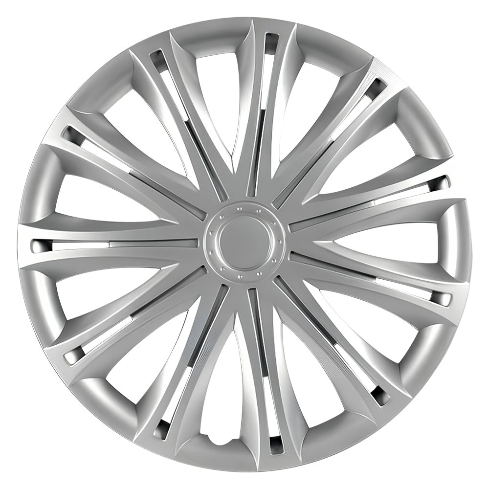 Rinnova e proteggi i cerchi della tua auto con il set da 2 copricerchi Spark raggio 15 in plastica resistente. Design sportivo e facile montaggio!